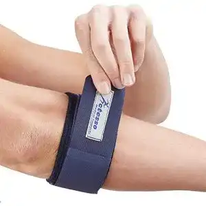 Ellenbogenbandage Actesso Blau für Tennisarm und Golferellenbogen