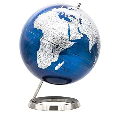 Globus Exerz Schüler 25 cm in Blau aus Rostfreiem Metall
