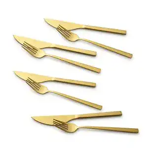 Echtwerk Pizzabesteck-Set aus Edelstahl für 4 Personen