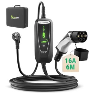 Ladekabel Typ 2 Schuko für Elektrofahrzeuge mit 6 Meter Länge