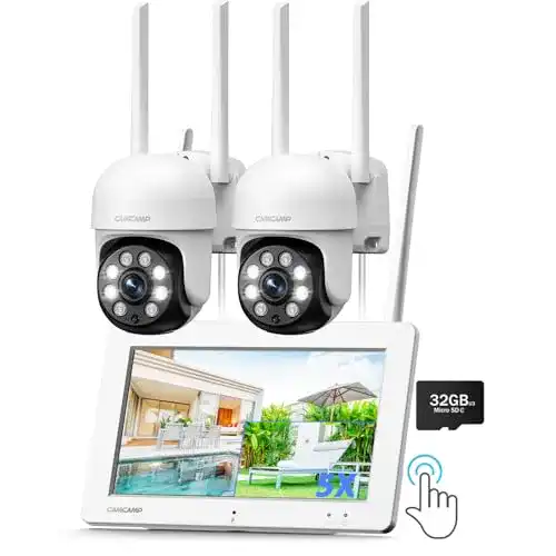 Überwachungskamera Set mit Monitor für den Außenbereich von Camcamp