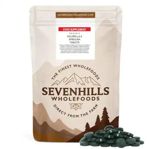 Bio Chlorella und Spirulina von sevenhills wholefoods im Vergleich