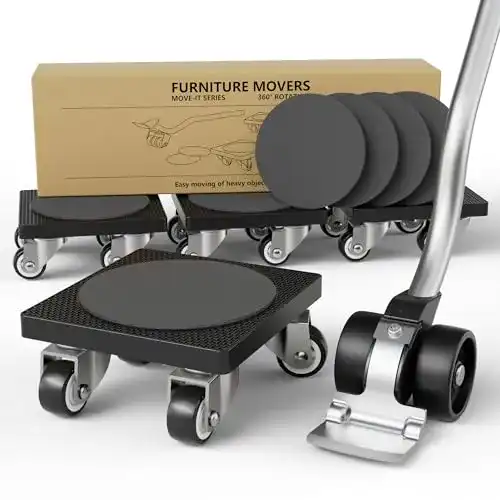 Möbelheber ONEON Möbel Transportrollen Set für Umzüge