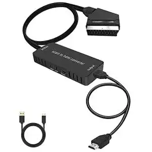 Scart zu HDMI Konverter mit HDMI-Kabel für HDTV und Projektoren