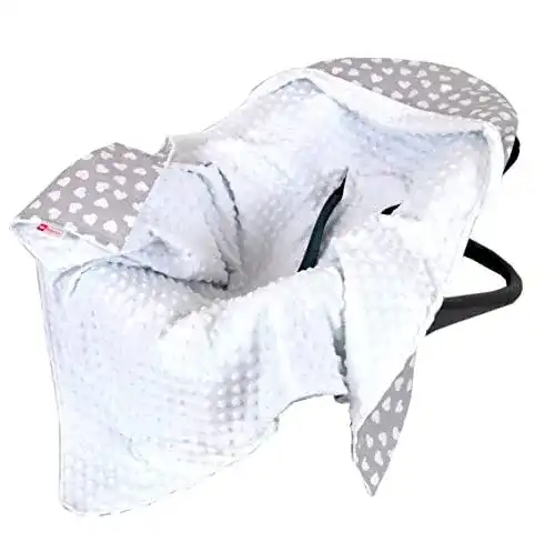 Einschlagdecke BabyLux 90×90 cm für Babyschale und Kinderwagen
