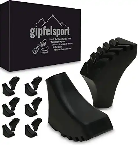 Nordic Walking Pads von Gipfelsport für Stöcke und Wanderstöcke, 12 Stück