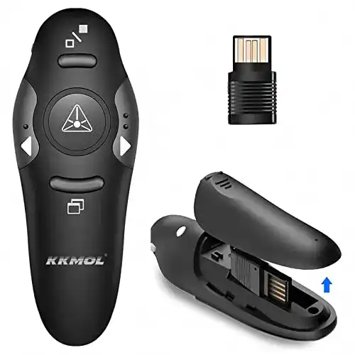 Laserpointer KKMOL Wireless Presenter Clicker mit USB-Dongle