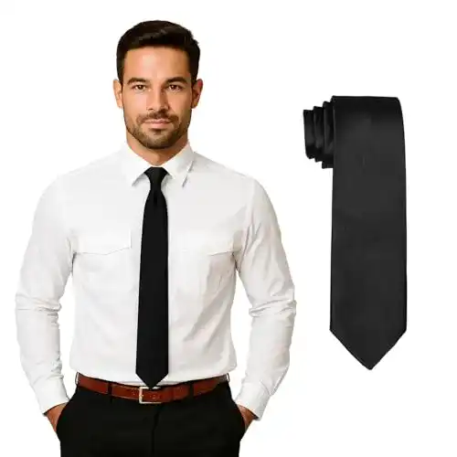 Krawatte für Herren von DonDon 7 cm Klassische Handgefertigte Business-Krawatte