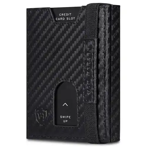 Mini-Geldbörse von Heesen Slim Wallet mit Münzfach und RFID-Schutz