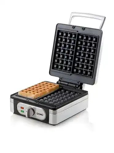 Domo DO9047W/N Waffeleisen für Belgische Waffeln