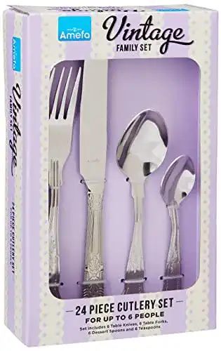 Amefa Vintage Kings Besteck-Set, 24-teilig