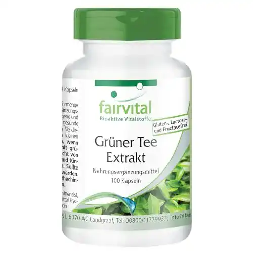 Grüner Tee Kapseln von Fairvital Hochdosierte Kapseln mit EGCG