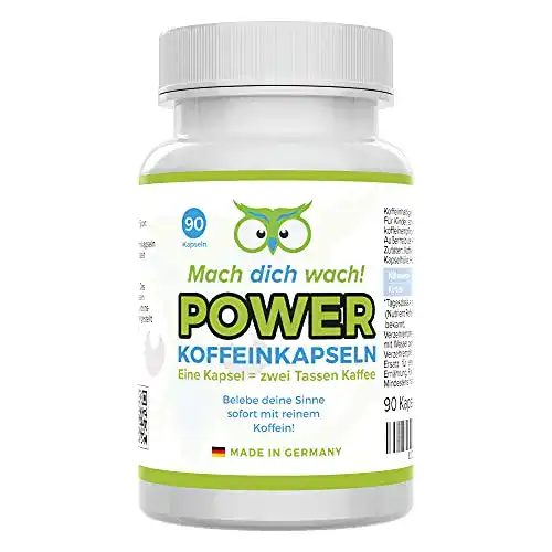 Koffeintabletten Koffein Kapseln – vegan und hochdosiert mit 200 mg