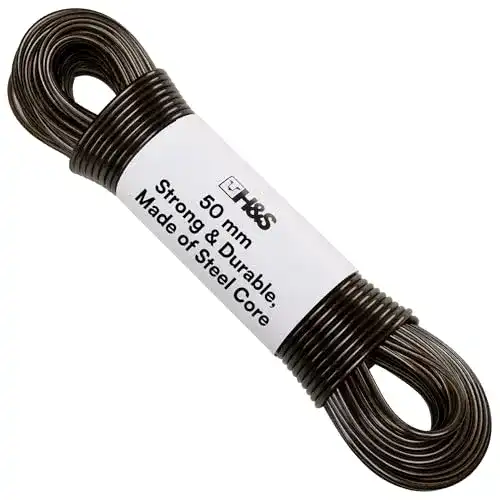 Wäscheleine H&S mit Stahlseil, stabil und 50m lang