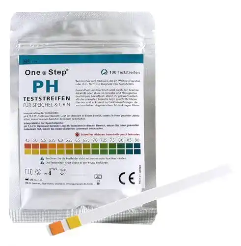 pH Teststreifen One+Step 100 für Urin und Speichel