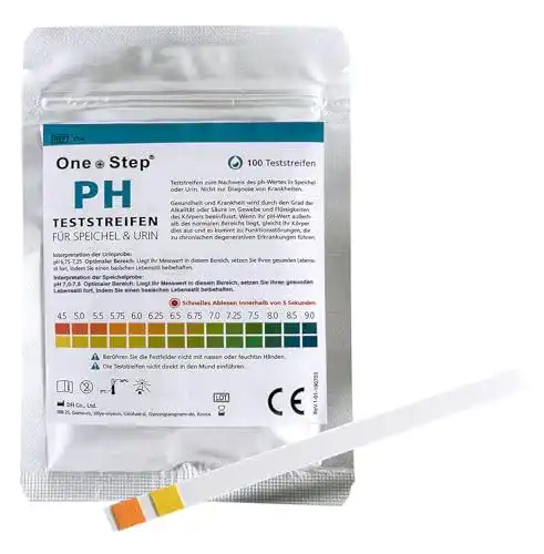 pH Teststreifen One+Step 100 für Urin und Speichel