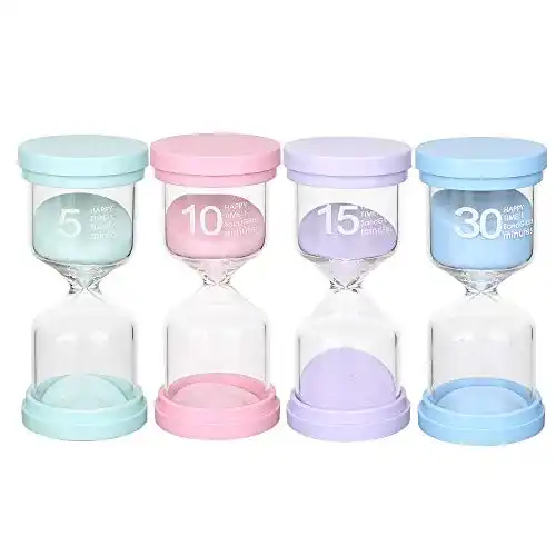 Sanduhr Toirxarn Set für Kinder – Zeitmanagement 5/10/15/30 Minuten