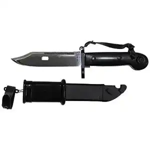 Bajonett AK 47 mit Scheide und schwarzem Griff