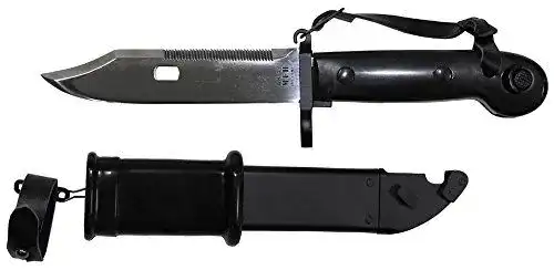 Bajonett AK 47 mit Scheide und schwarzem Griff
