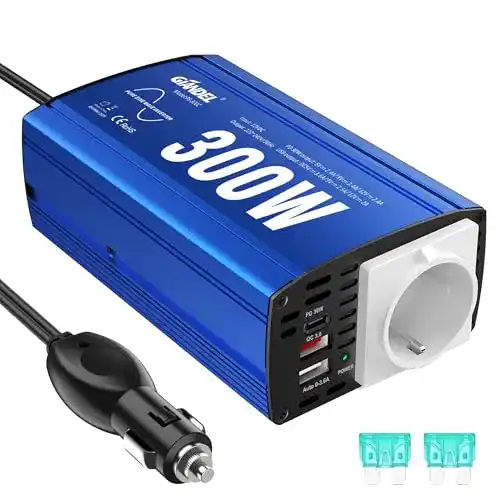 Sinus-Wechselrichter GIANDEL 300W für 12V auf 230V Umwandlung
