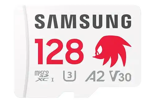 Samsung Sonic the Hedgehog microSD-Karte mit 128 GB und SD-Adapter