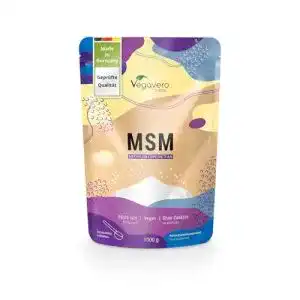 MSM Pulver von Vegavero 1000 g – 99,9% rein