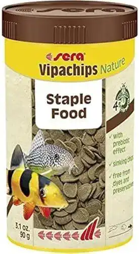 Insektenmehl für Fische: sera Vipachips Nature 250 ml Hauptfutter