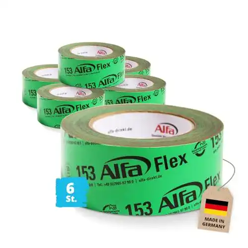 Klebeband Dampfsperre Alfa 6x Flexibles Hochleistungsklebeband 50 mm x 25 m