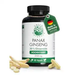 Ginseng-Kapseln mit Panax Ginseng Extrakt von Green Naturals