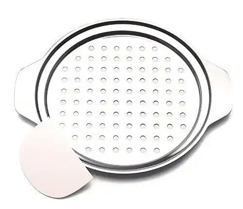 Spätzlesieb Goldspatz Edelstahl mit Schaber für kurze Spätzle