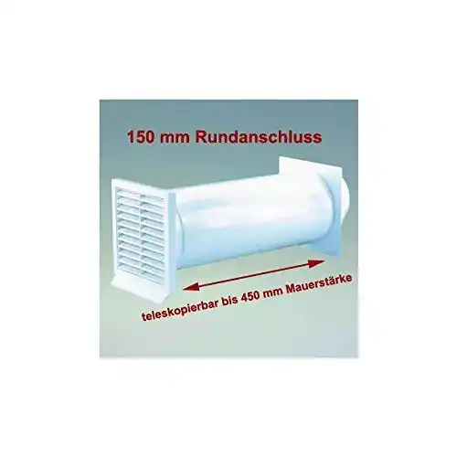 Mauerkasten Kütec 321654 in Weiß mit 150 mm Durchmesser