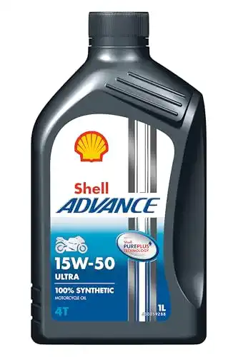 Motoröl 15W50 Shell Advance 4T Ultra 1 l – 100% synthetisches Öl