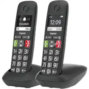 Seniorentelefon Gigaset E290 Duo – 2 schnurlose Telefone für Senioren