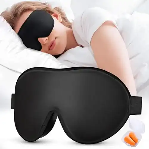 Schlafmaske Cozslep 3D für Herren und Damen, lichtblockierend und atmungsaktiv