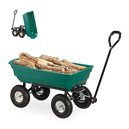 Gartenwagen mit Kippfunktion für den einfachen Transport von Materialien