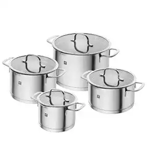 Zwilling TrueFlow Kochtopfset 4-teilig aus Edelstahl