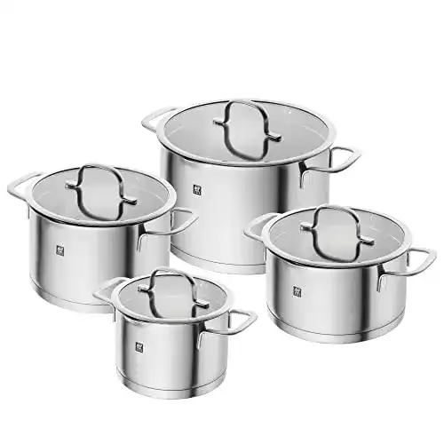Zwilling TrueFlow Kochtopfset 4-teilig aus Edelstahl