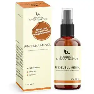 Ringelblumenöl Leucosia Phytocosmetics 100 ml – Calendula Pflege für empfindliche Haut