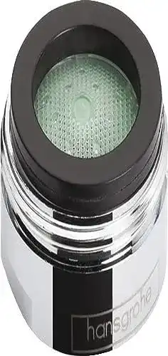 Strahlregler Hansgrohe mit Durchflussbegrenzer und Luftsprudler
