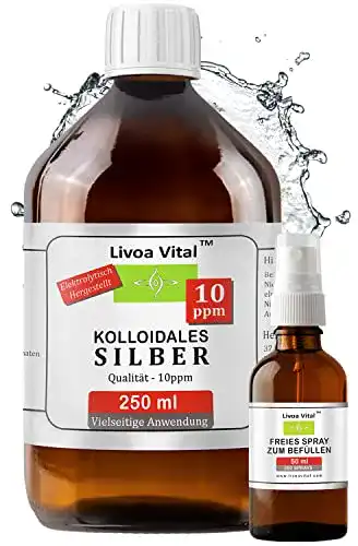 Kolloidales Silber Livoa Vital 10ppm – 250ml Silberwasser