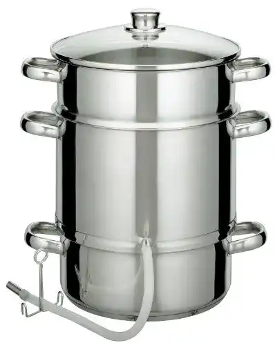 Dampfentsafter GSW 555999 Edelstahl Entsafter, 25 cm, Silber