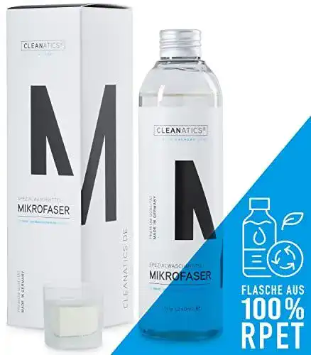 Mikrofaser Waschmittel von Cleanatics für schonende Reinigung
