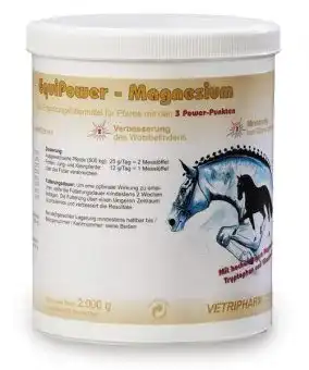 Magnesium für Pferde von Vetripharm EquiPower 2 kg Eimer