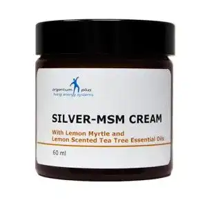 Silbercreme Argentum Plus mit MSM, Zitronenmyrte und Teebaumöl