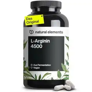 L-Arginin Kapseln von Natural Elements 365 vegane Kapseln 4500 mg