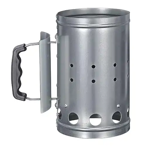 Anzündkamin HI 60061 Kohleanzünder aus Metall für den Haushalt