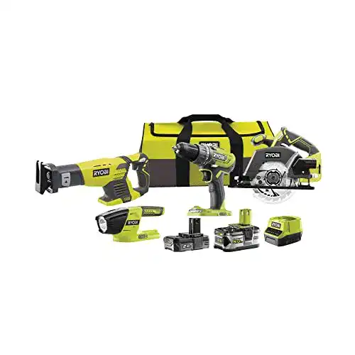 Akku-Werkzeug-Set Ryobi – 4-teiliges Kombi-Werkzeugset