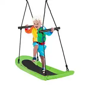 Costway Nestschaukel oval für Kinder und Erwachsene, bis 150 kg belastbar