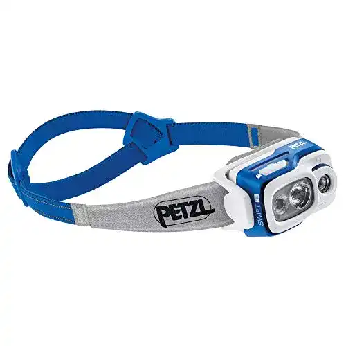 Petzl Swift RL Stirnlampe Unisex in Blau mit LED-Technologie