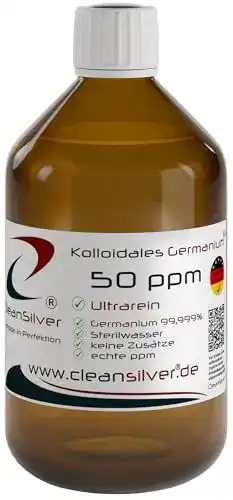 Kolloidales Germanium Cleansilver 50ppm 500ml